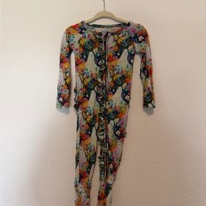 Floral Kids One Piece Footie